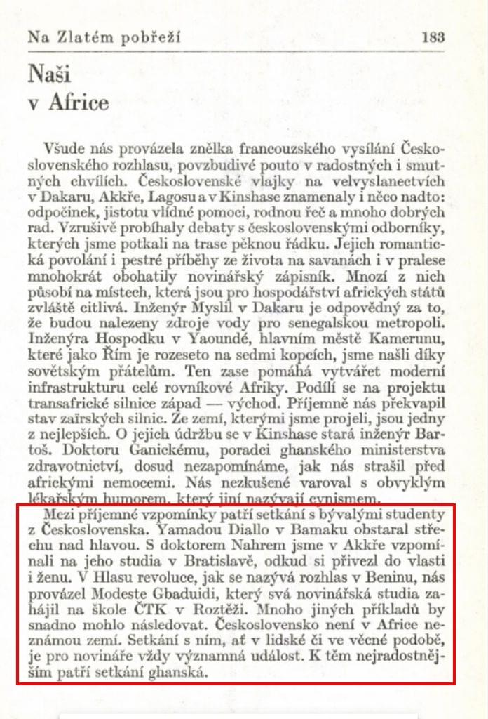 Josef Hotmar: Afrika první generace, Praha 1976. Zdroj: NK ČR