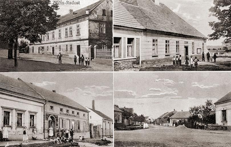 Obec Zličín na přelomu 19. a 20. století. Zdroj: archiv Úřadu MČ Praha-Zličín (upravila Taťána Binková)