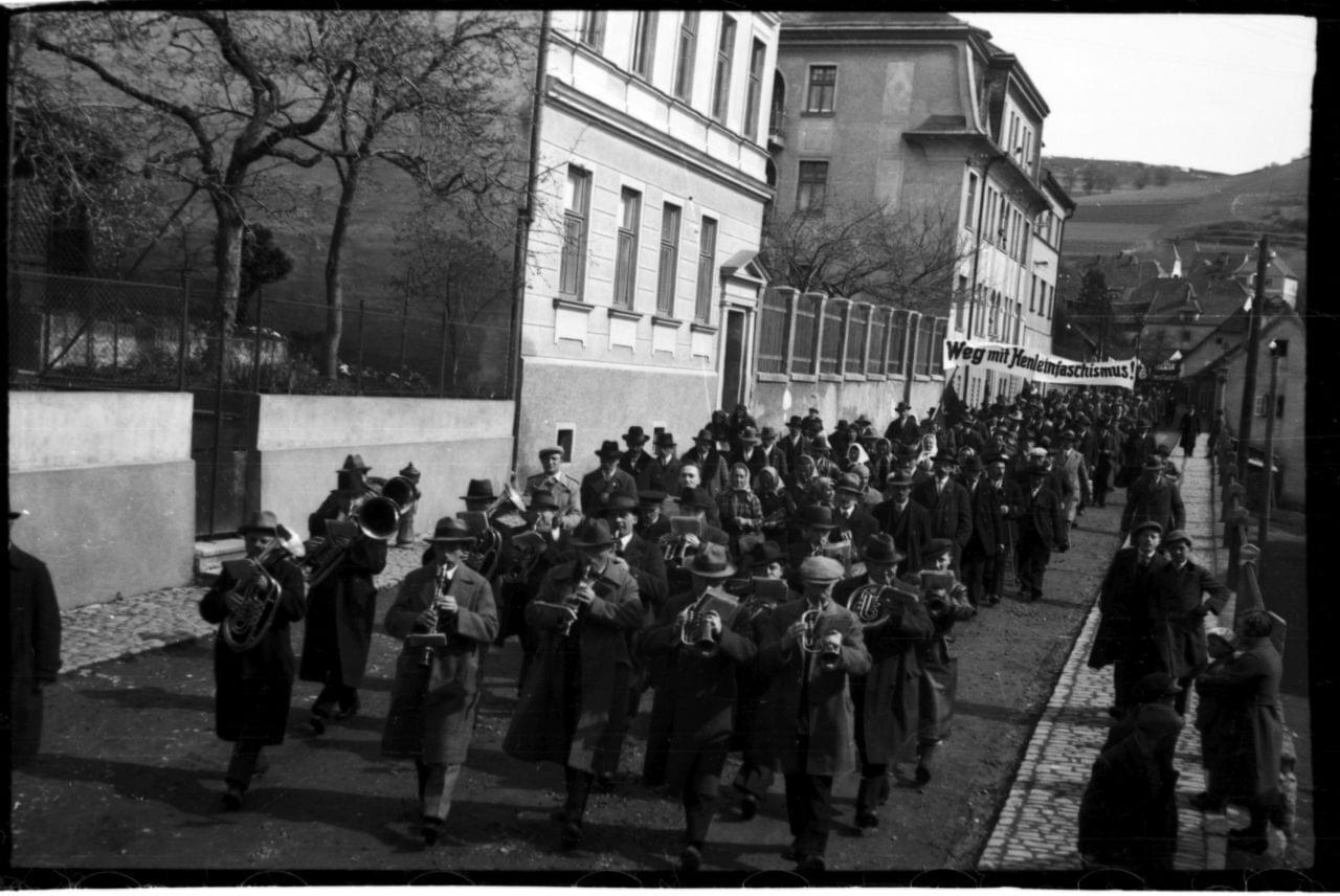 Český Krumlov, 1. května 1935. Zdroj: Museum Fotoatelier Seidel, Český Krumlov