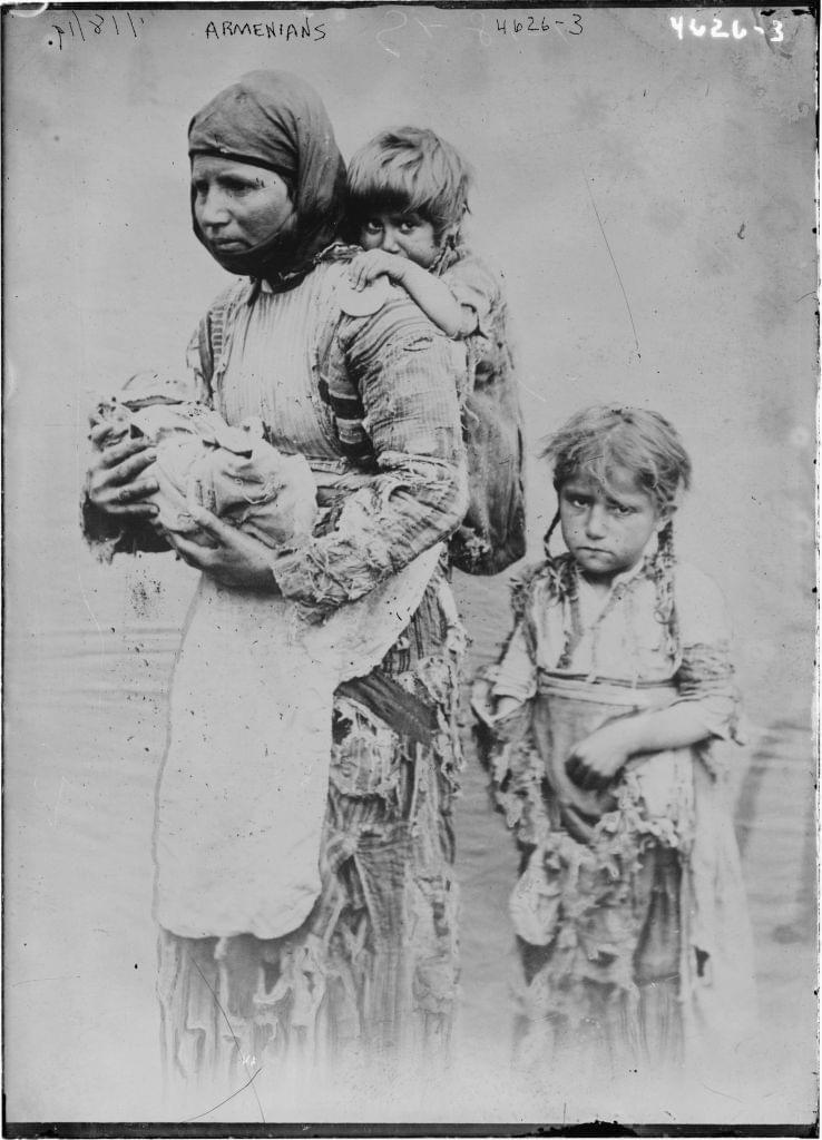 Arménská rodina se stěhuje na jižní Kavkaz, 1899. Zdroj: Congress Library USA